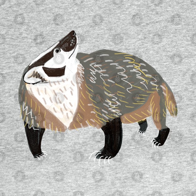 Western American Badger by belettelepink